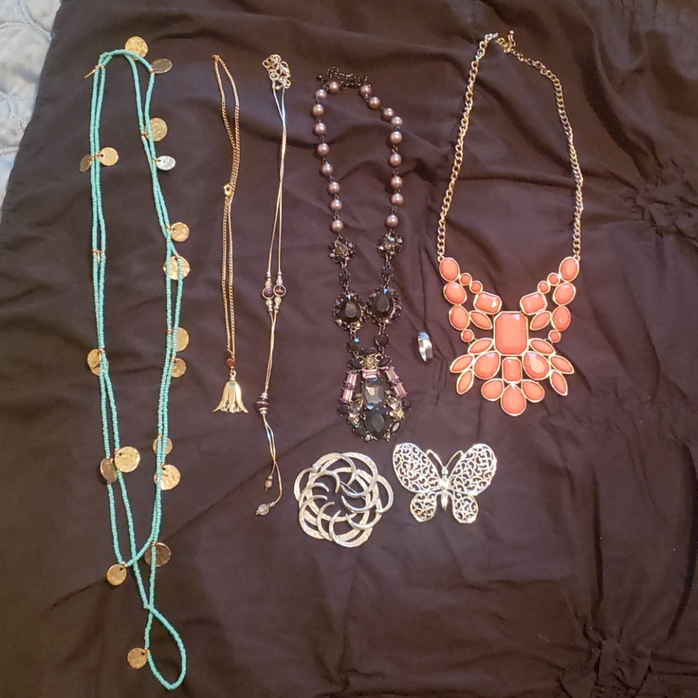 Jewelry Lot Costume Boho Statement Brooch